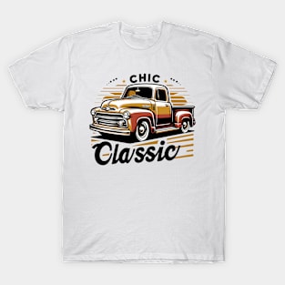 Classic Vintage Pickup Truck, Chic Classic T-Shirt